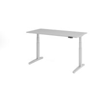 Sitz-Steh-Schreibtisch el.160x80cm Grau/ gallery