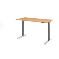 Sitz-Steh-Schreibtisch el.160x80cm Buche gallery