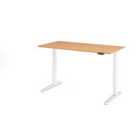 Sitz-Steh-Schreibtisch el.160x80cm Buche gallery