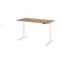 Sitz-Steh-Schreibtisch el.160x80cm Nussb gallery