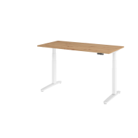 Sitz-Steh-Schreibtisch el.160x80cm Astei/Weiß