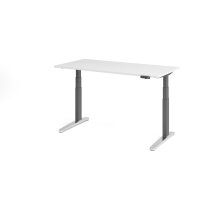 Sitz-Steh-Schreibtisch el.160x80cm Wei&s gallery