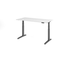Sitz-Steh-Schreibtisch el.160x80cm Wei&s gallery