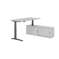 Sitz-Steh Kombi 160x80cm, Grau/Graphit