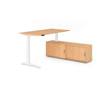 Sitz-Steh Kombi 160x80cm, Buche/Wei&szli gallery