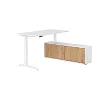 Sitz-Steh Kombi 160x80cm, Weiß/Wei&szli