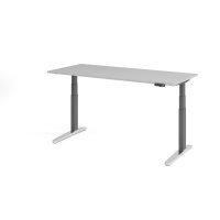 Sitz-Steh-Schreibtisch el.180x80cm Grau/ gallery