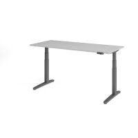 Sitz-Steh-Schreibtisch el.180x80cm Grau/ gallery
