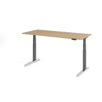 Sitz-Steh-Schreibtisch el.180x80cm Eiche gallery