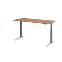 Sitz-Steh-Schreibtisch el.180x80cm Nussb gallery
