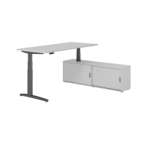 Sitz-Steh Kombi 180x80cm, Grau/Graphit