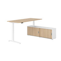 Sitz-Steh Kombi 180x80cm, Eiche/Wei&szli gallery