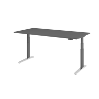 Sitz-Steh-Schreibtisch el.200x100cm Graphi...