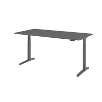 Sitz-Steh-Schreibtisch el.200x100cm Graphi...
