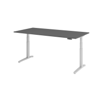 Sitz-Steh-Schreibtisch el.200x100cm Graphi...