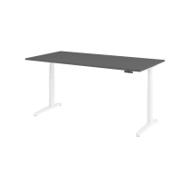 Sitz-Steh-Schreibtisch el.200x100cm Graphi...