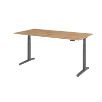Sitz-Steh-Schreibtisch el.200x100cm Asteiche/