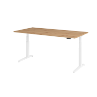 Sitz-Steh-Schreibtisch el.200x100cm Asteiche/