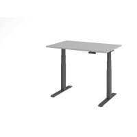 Sitz-Steh-Schreibtisch el.120x80cm Grau/ gallery