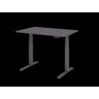 Sitz-Steh-Schreibtisch el.120x80cm Graphit/Gr