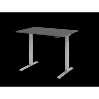Sitz-Steh-Schreibtisch el.120x80cm Graphit