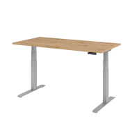 Sitz-Steh-Schreibtisch el.160x80cm Asteiche/S