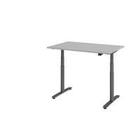 Sitz-Steh-Schreibtisch el.120x80cm Grau gallery
