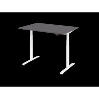 Sitz-Steh-Schreibtisch el.120x80cm Graphit