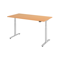 Sitz-Steh-Schreibtisch el.160x80cm Buche