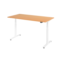 Sitz-Steh-Schreibtisch el.160x80cm Buche