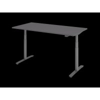 Sitz-Steh-Schreibtisch el.160x80cm Graphit