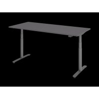 Sitz-Steh-Schreibtisch el.180x80cm Graphit