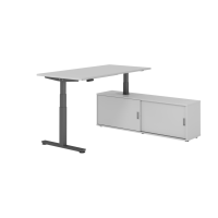 Sitz-Steh Kombi 160x80cm, Grau/Graphit