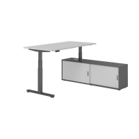 Sitz-Steh Kombi 160x80cm, Grau/Graphit