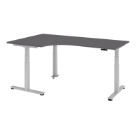 Sitz-Steh-Winkeltisch el.200x120cm 90°Gra