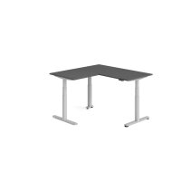 Sitz-Steh-Winkeltisch 160x160cm Graphit/ gallery