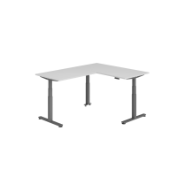 Sitz-Steh-Winkeltisch 160x200cm Grau/Gra gallery