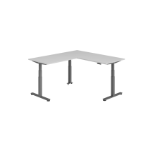 Sitz-Steh-Winkeltisch 180x200cm Grau/Gra gallery