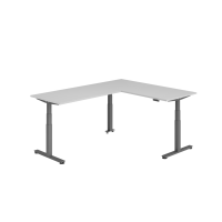 Sitz-Steh-Winkeltisch 180x240cm Grau/Gra gallery
