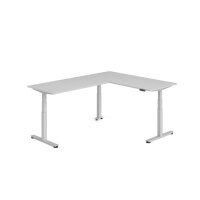 Sitz-Steh-Winkeltisch 180x240cm Grau/Sil gallery