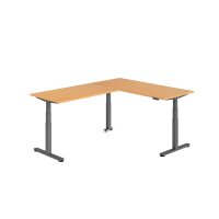 Sitz-Steh-Winkeltisch 180x240cm Buche/Gr gallery