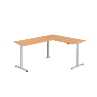 Sitz-Steh-Winkeltisch 180x240cm Buche/Si gallery