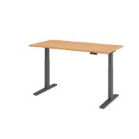 Sitz-Steh-Schreibtisch el.160x80cm Buche gallery