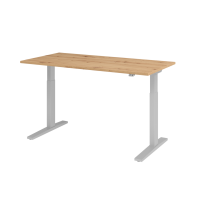 Sitz-Steh-Schreibtisch el.160x80cm Asteiche