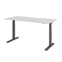 Sitz-Steh-Schreibtisch el. 180x80cm Grau/Grap