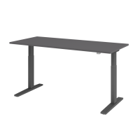 Sitz-Steh-Schreibtisch el. 180x80cm Graphit/G