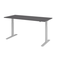 Sitz-Steh-Schreibtisch el. 180x80cm Graphit