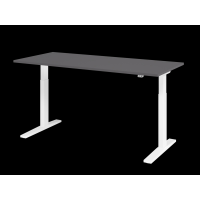 Sitz-Steh-Schreibtisch el. 180x80cm Graphit/W