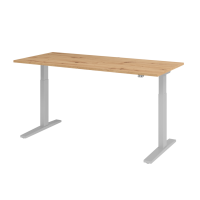 Sitz-Steh-Schreibtisch el. 180x80cm Asteiche