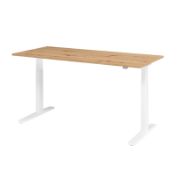 Sitz-Steh-Schreibtisch el. 180x80cm Asteiche